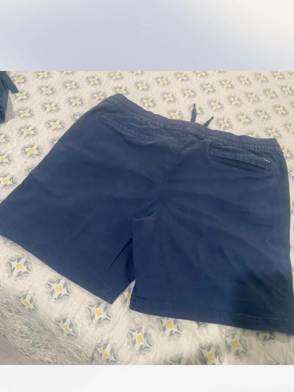 Hurley Navy Blue Elastic Drawstring Swim Shorts